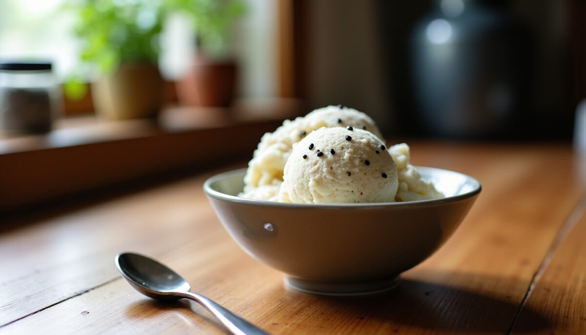 Crème glacée au sésame noir : la recette maison onctueuse et ses déclinaisons simples