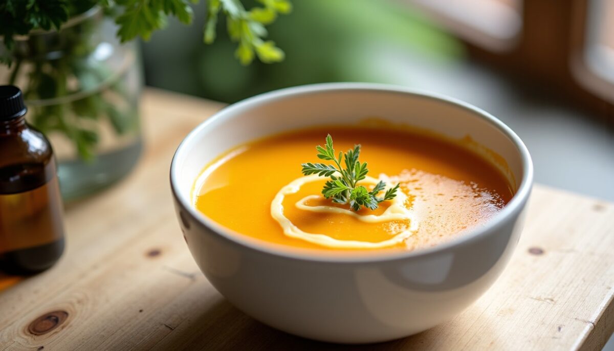 Délicieux velouté de légumes : simplicité et douceur en bol Délicieux velouté de légumes : simplicité et douceur en bol