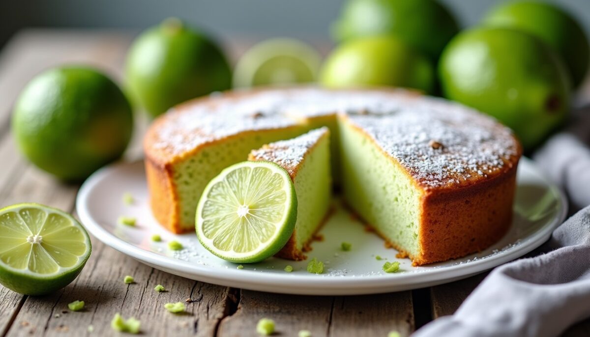 Gâteau moelleux au citron vert : une recette simple et gourmande Gâteau moelleux au citron vert : une recette simple et gourmande